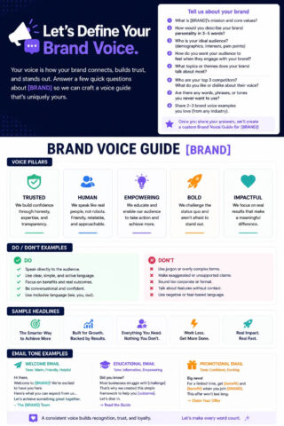 Brand Voice Guidelines Generator