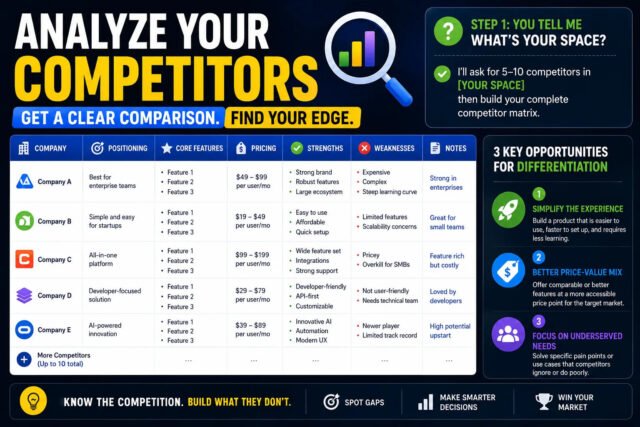 Competitor Analysis Matrix