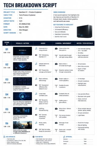 Tech Breakdown Script