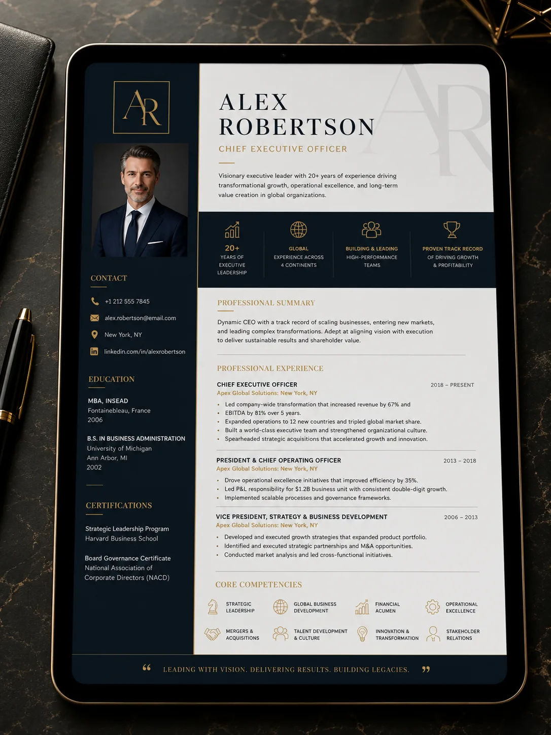 Executive Resume Builder