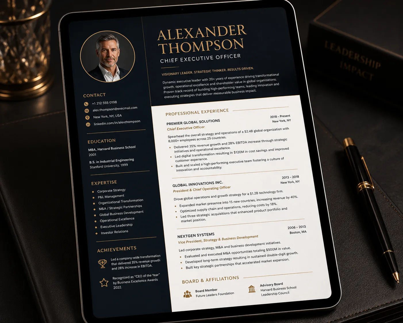 Executive Resume Builder 14