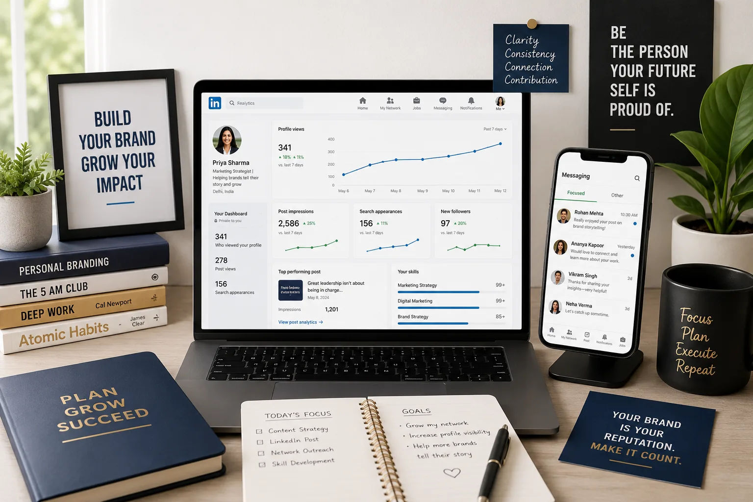 LinkedIn Networking Message Builder 14