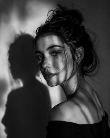 Black White Portrait