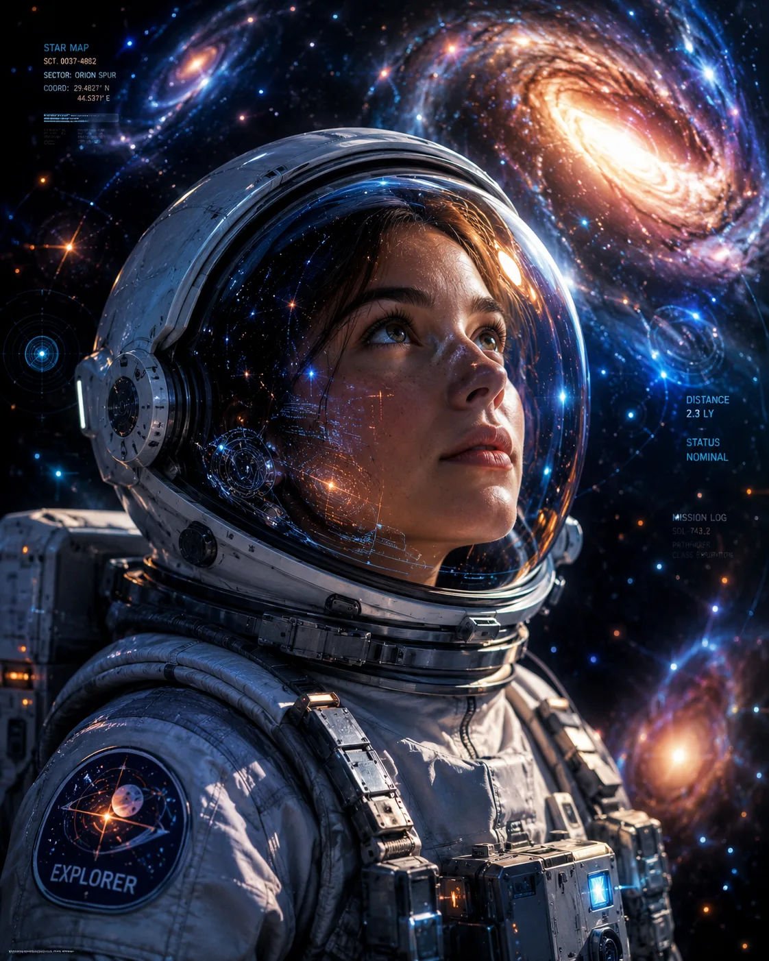 Space Explorer Portrait