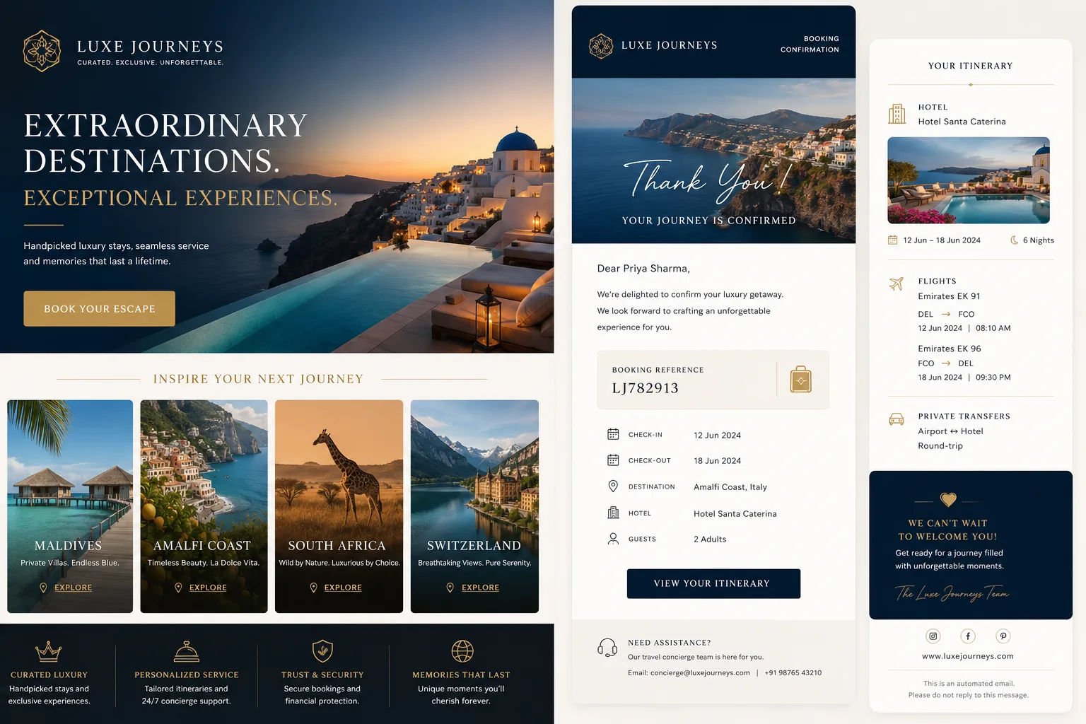Travel Booking Email Funnel