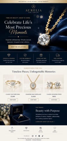Luxury Jewelry Email Launch