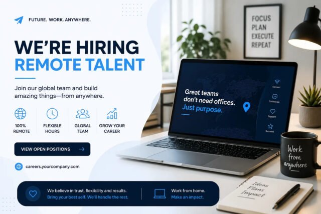 Remote Job Hiring Banner