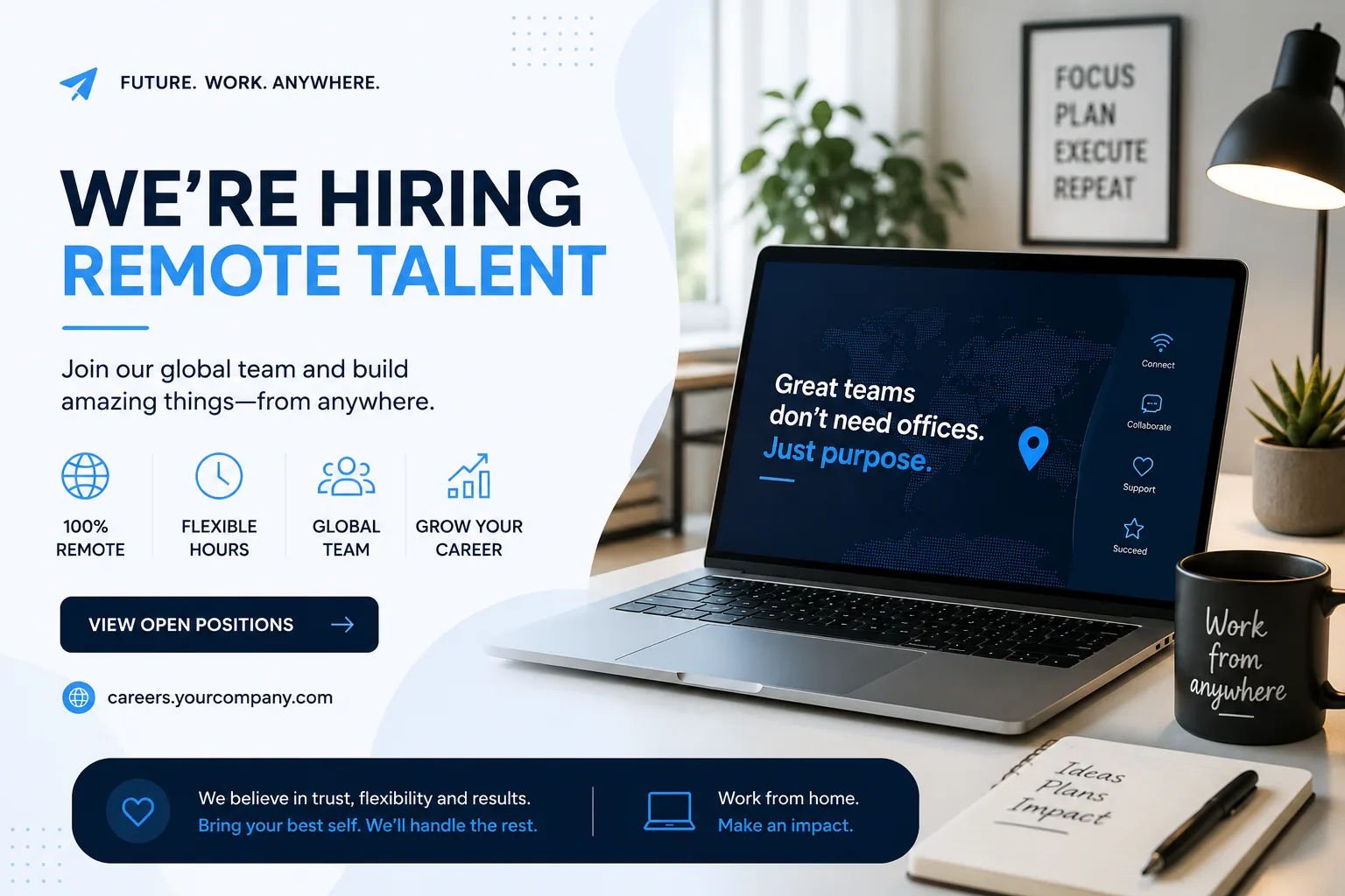 Remote Job Hiring Banner