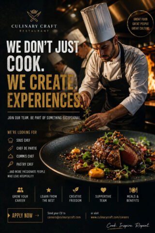 Chef Recruitment Poster