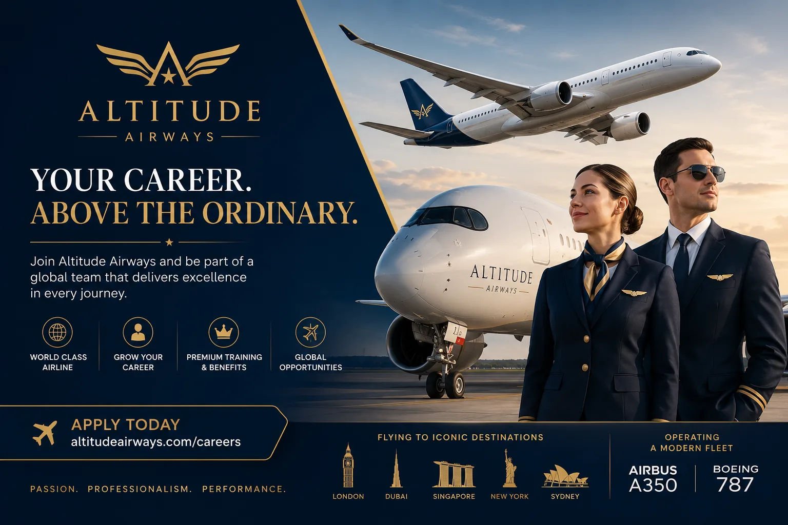 Aviation Careers Poster