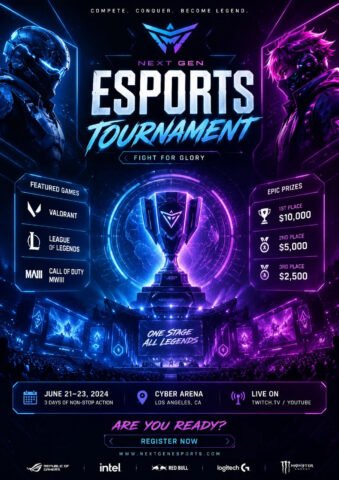 Esports Tournament Poster