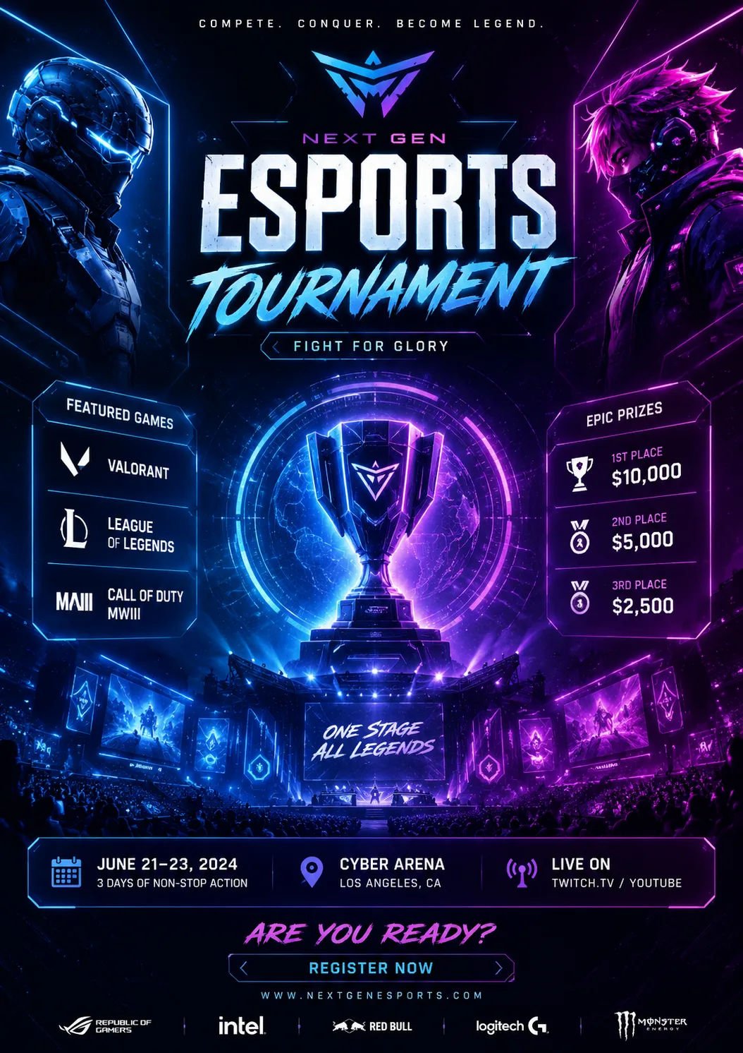 Esports Tournament Poster