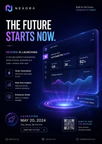 Startup Launch Poster