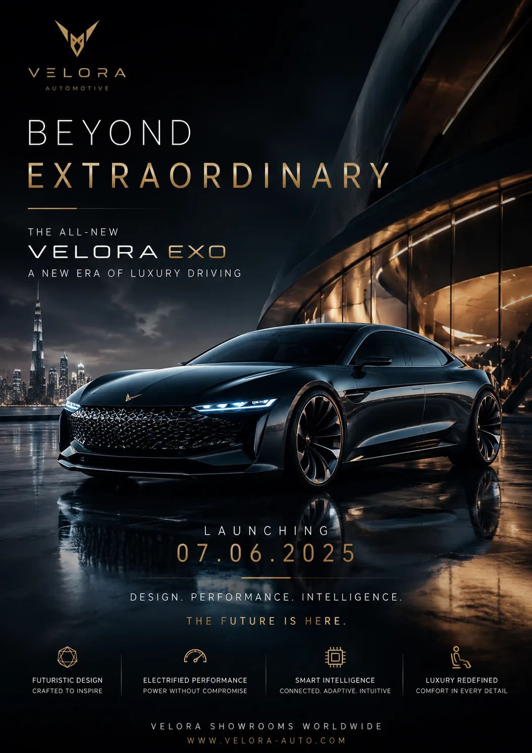 Automobile Launch Poster