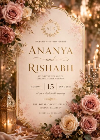 Wedding Invitation Poster