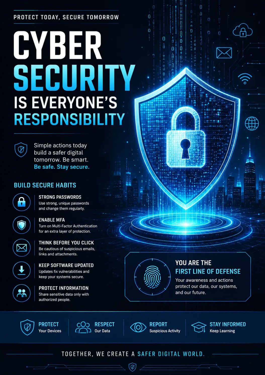 Cyber Security Awareness Poster